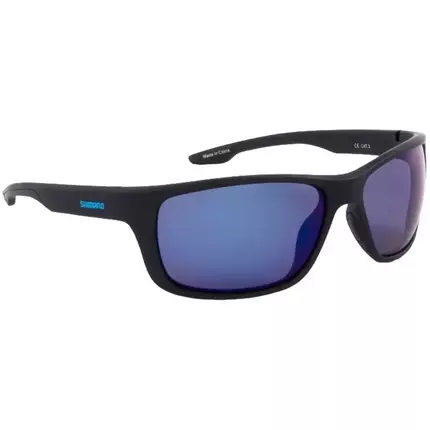 Окуляри Shimano Antares Matte Black + Blue Mirror, фото 
